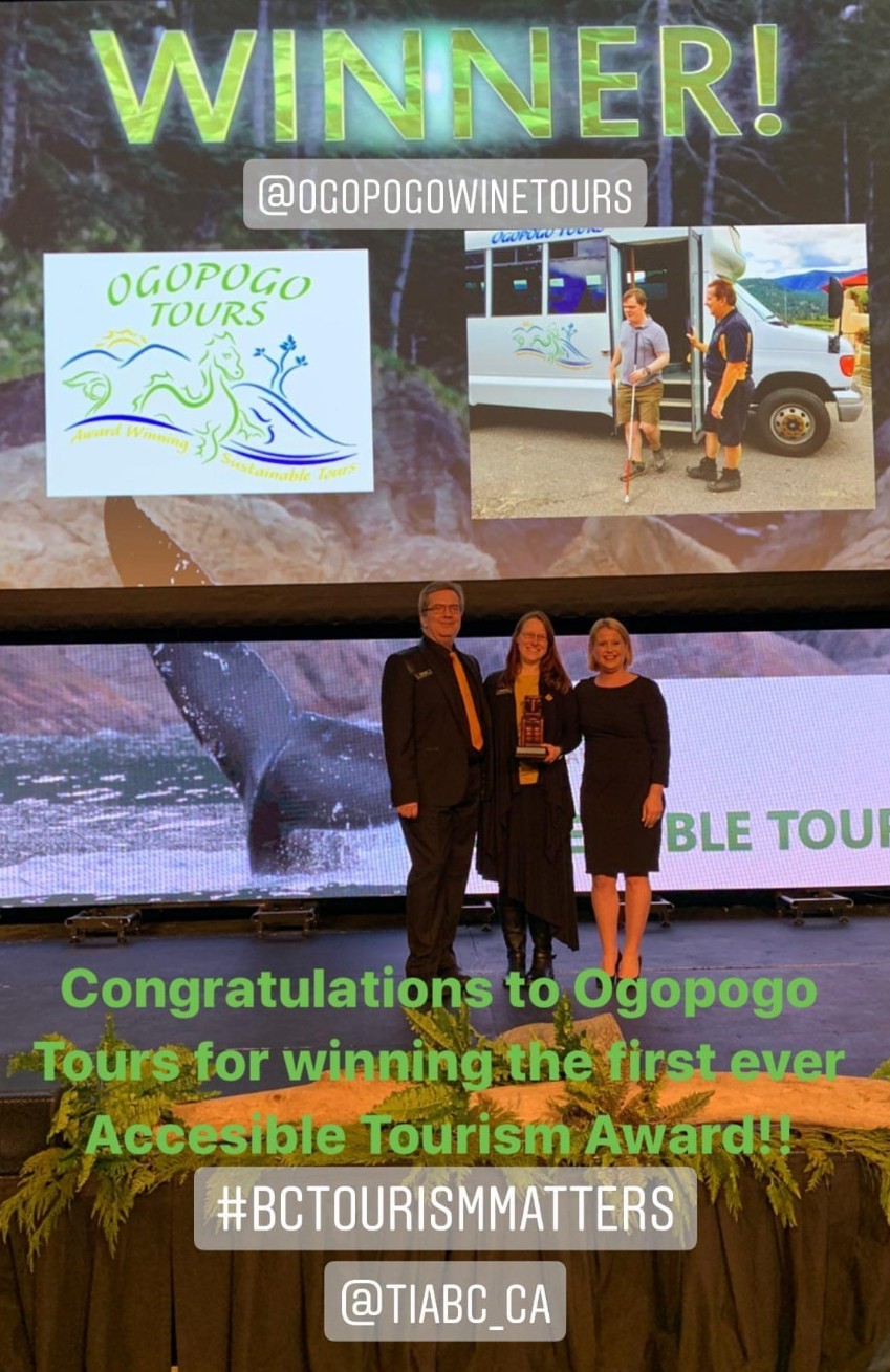 Ogopogo Tours Accessible Tourism Award